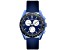 Oceanaut Men's Orbit Blue Dial, Blue Leather Strap Watch