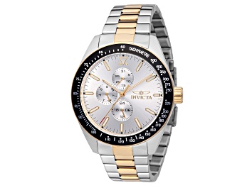 Picture of Invicta Aviator 45mm Silver Dial Stainless Steel Band Quartz Watch