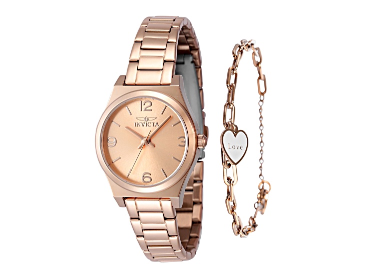 Invicta Angel Women\'s Watch - 30mm, Rose Gold With Bracelet Set Invicta Angel Women main image 3