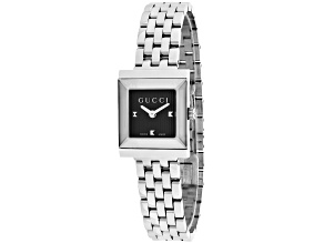 Gucci Women's G-Frame Black Dial Stainless Steel Watch