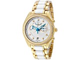 ISW Women's Classic White Dial, Multicolor Stainless Steel Watch