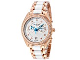 ISW Women's Classic White Dial, Multicolor Stainless Steel Watch