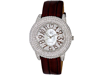 Picture of Adee Kaye Women's Bello Brown Leather Strap Watch