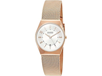 Picture of Skagen Women's Lille White Dial, Rose Stainless Steel Watch