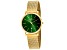 Christian Van Sant Women's Paradigm Green Dial, Yellow Stainless Steel Watch