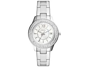 Fossil Women's Stella White Dial, Stainless Steel Watch
