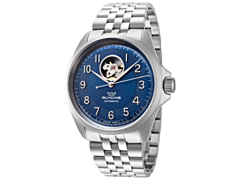 Glycine Unisex Combat Classic 40mm Automatic Blue Dial Stainless Steel Watch