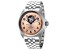 Glycine Unisex Combat Classic 40mm Automatic Rose Dial Stainless Steel Watch