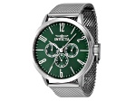 Invicta Specialty 44mm Quartz Stainless Steel Mesh Watch, Green Dial