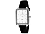 Oceanaut Women's Adorn White Dial, White Bezel, Black Rubber Strap Watch