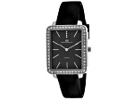 Oceanaut Women's Adorn Black Dial, Black Bezel, Black Rubber Strap Watch