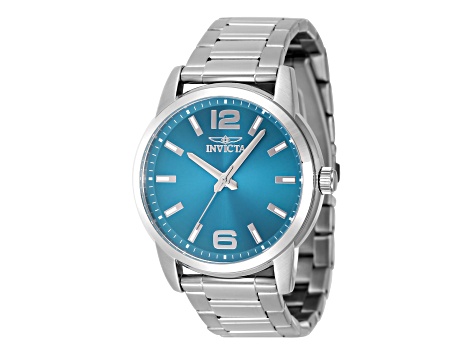 Invicta Celestial 43mm Light Blue Dial Stainless Steel Quartz Watch