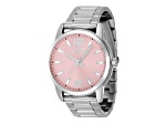 Invicta Celestial 43mm Pink Dial Stainless Steel Quartz Watch