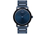 Movado Men's Bold Evolution Blue Dial, Blue Stainless Steel Watch