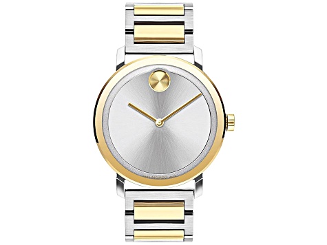 Movado Men's Bold Evolution White Dial, Two-tone Stainless Steel Watch