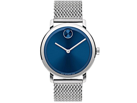 Movado Men's Bold Evolution Blue Dial, Stainless Steel Watch