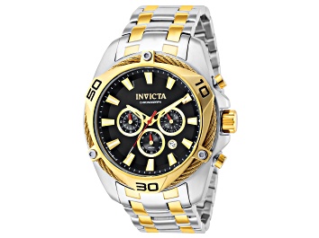 Picture of Invicta Bolt 50mm Black Dial Stainless Steel Band Quartz Watch