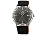 Orient Men's Classic Bambino V2 41mm Manual-Wind Watch, Gray Dial