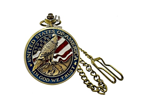 Invicta Vintage 47mm USA Eagle Quartz Pocket Watch