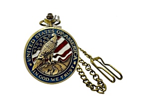 Invicta Vintage 47mm USA Eagle Quartz Pocket Watch