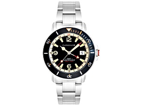 Thomas Earnshaw Men's Admiral 42mm Quartz Black Dial Dial Stainless Steel Watch