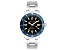 Thomas Earnshaw Men's Admiral 42mm Quartz Black Dial Blue Bezel Stainless Steel Watch