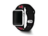 Gametime Arizona Cardinals Black Silicone Band fits Apple Watch (42/44mm M/L). Watch not included.