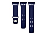 Gametime Seattle Seahawks Navy Silicone Band fits Apple Watch (42/44mm M/L). Watch not included.