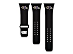 Gametime Baltimore Ravens Black Silicone Band fits Apple Watch (42/44mm M/L). Watch not included.