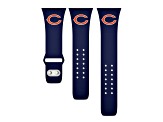 Gametime Chicago Bears Navy Silicone Band fits Apple Watch (42/44mm M/L). Watch not included.