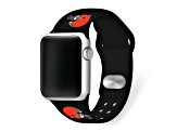 Gametime Cleveland Browns Black Silicone Band fits Apple Watch (42/44mm M/L). Watch not included.