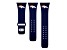 Gametime Denver Broncos Navy Silicone Band fits Apple Watch (42/44mm M/L). Watch not included.