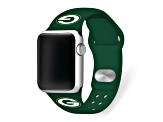 Gametime Green Bay Packers Green Silicone Apple Watch Band (42/44mm M/L). Watch not included.