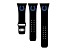 Gametime Indianapolis Colts Black Silicone Band fits Apple Watch (42/44mm M/L). Watch not included.