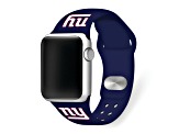 Gametime New York Giants Navy Silicone Band fits Apple Watch (42/44mm M/L). Watch not included.