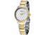 Stuhrling Women's Culcita White Dial, Two-tone Yellow Stainless Steel Watch