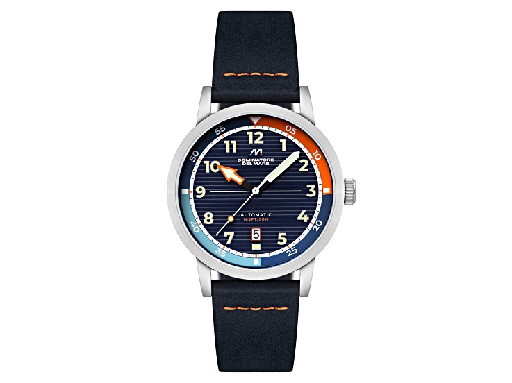 Dominatore Del Mare Camogli Blue Dial White Bezel Blue Stainless Steel Band Automatic Watch