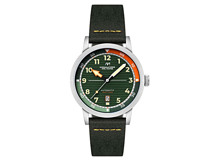 Dominatore Del Mare Camogli Green Dial White Bezel Green Stainless Steel Band Automatic Watch