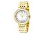 Christian Van Sant Women's Jasmine White Dial, Yellow Stainless Steel  Watch