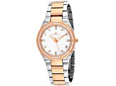 Oceanaut Women's Athena White Dial, Silver-tone/Rose Stainless Steel Watch