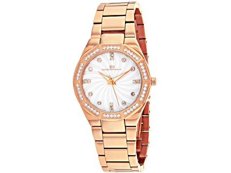 Oceanaut Women's Athena White Dial, Rose Stainless Steel Watch