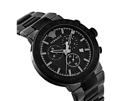 Urban Mystique Mens Watch 43mm Two-tone Case Black Sunray Dial Two