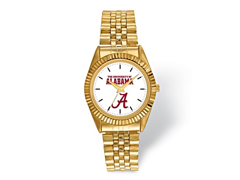 LogoArt University of Alabama Pro Gold-tone Gents Watch