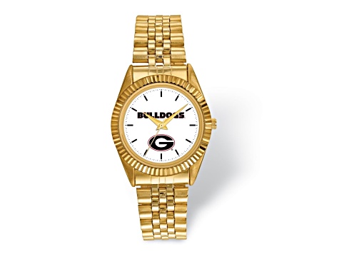 LogoArt University of Georgia Pro Gold-tone Gents Watch