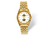 LogoArt University of Iowa Pro Gold-tone Gents Watch