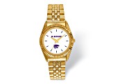 LogoArt Kansas State University Pro Gold-tone Gents Watch