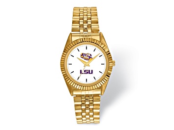 Picture of LogoArt Louisiana State University Pro Gold-tone Gents Watch