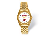 LogoArt University of Wisconsin Pro Gold-tone Gents Watch