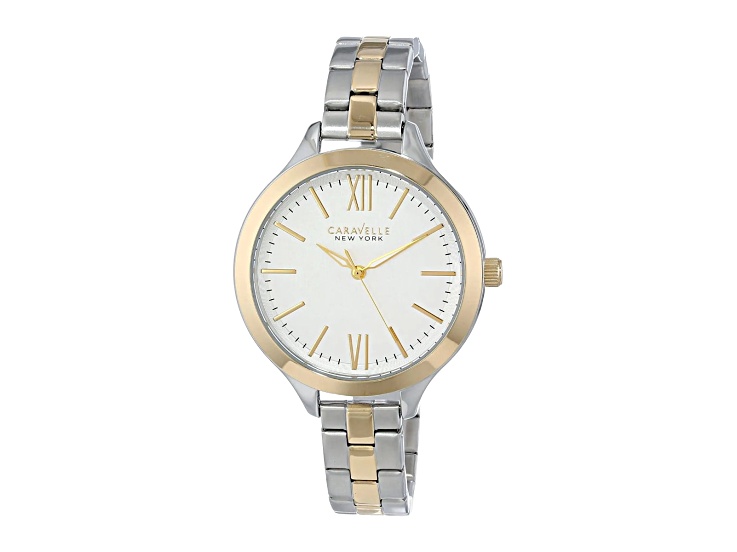 Caravelle New York by Bulova Women's Silver Stainless Steel Two Tone Watch