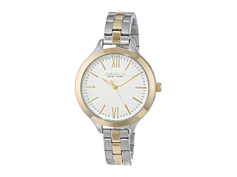 Caravelle New York by Bulova Women's Silver Stainless Steel Two Tone Watch
